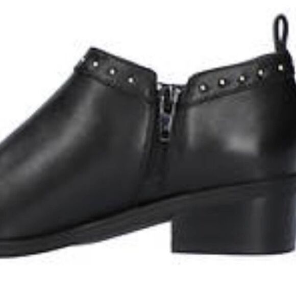 NEW BELLA VITA Lorraine Black Leather Stud Detail Ankle Boots Booties - 10 - Picture 6 of 10